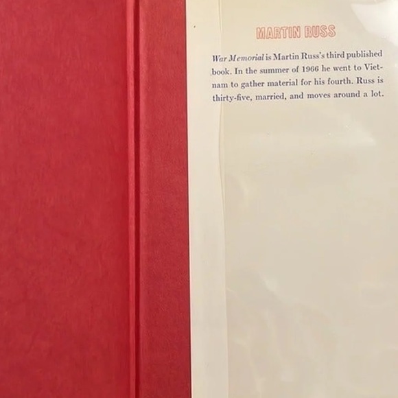 Vintage Book War Memorial by Martin Russ Hardcover 1967 - Picture 6 of 7